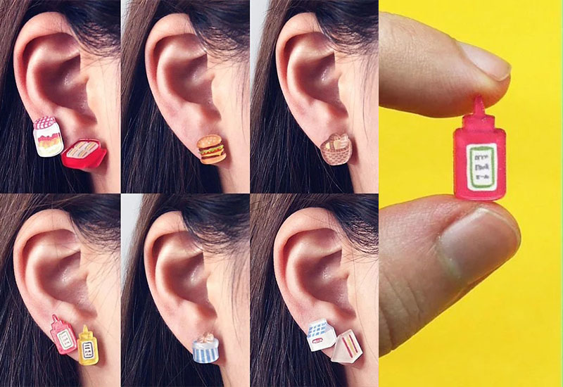 日日野餐 野餐美食系列 耳環耳夾別針(多款可選)